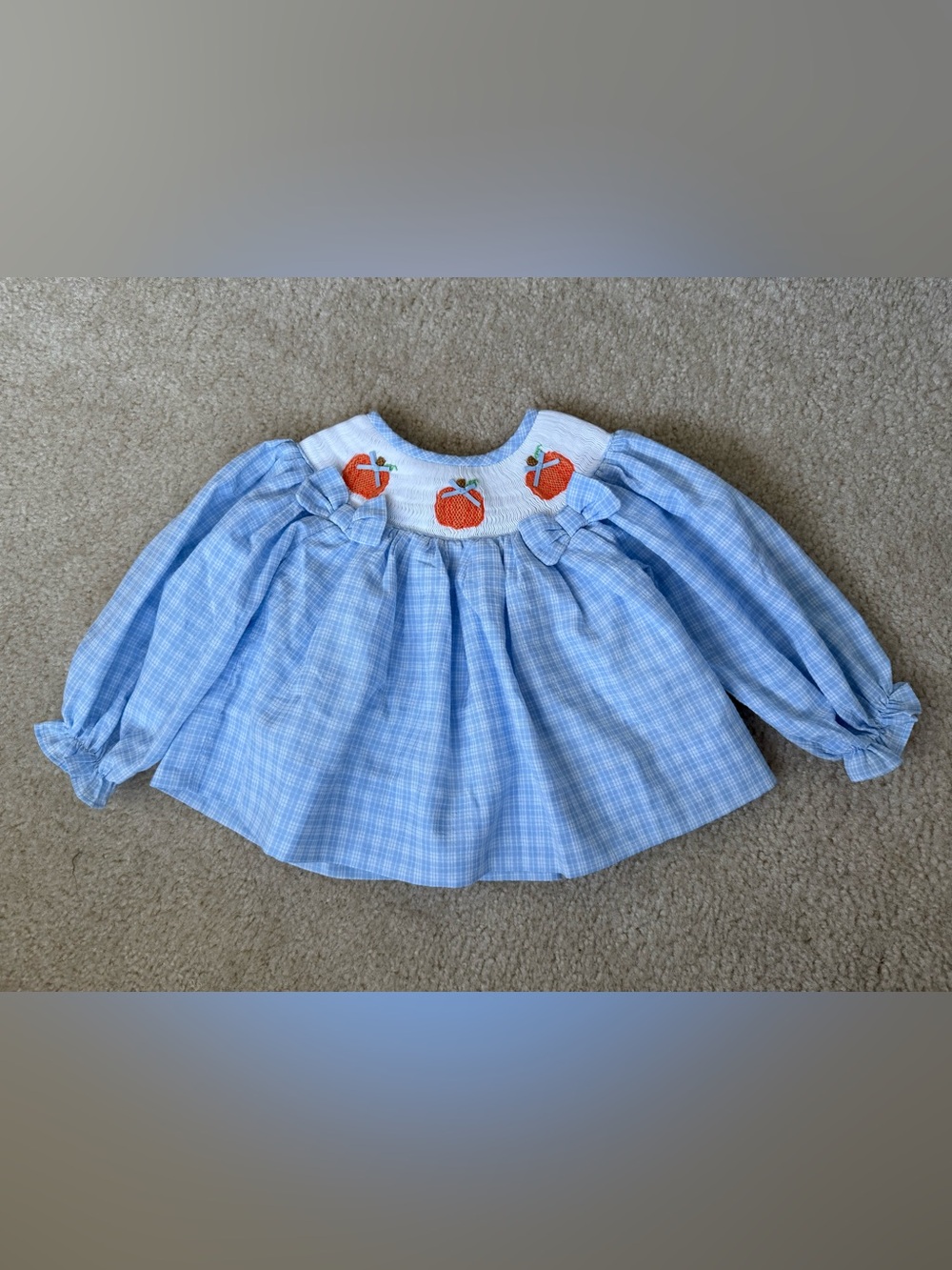 Cecil and Lou baby smocked top